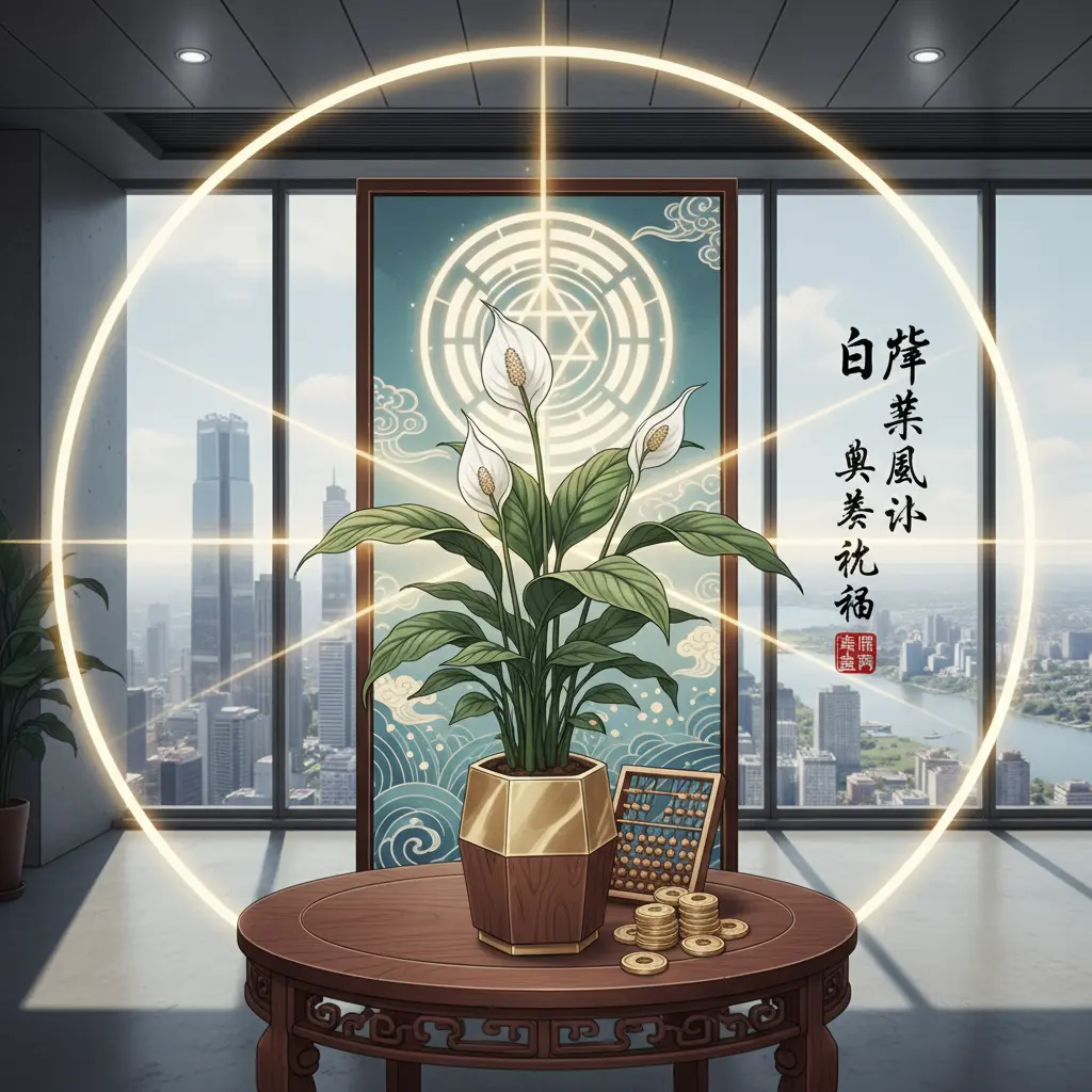 商業風水 - 白掌