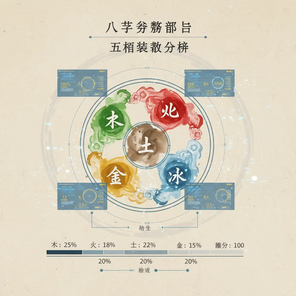 八字分數 - 五行結構