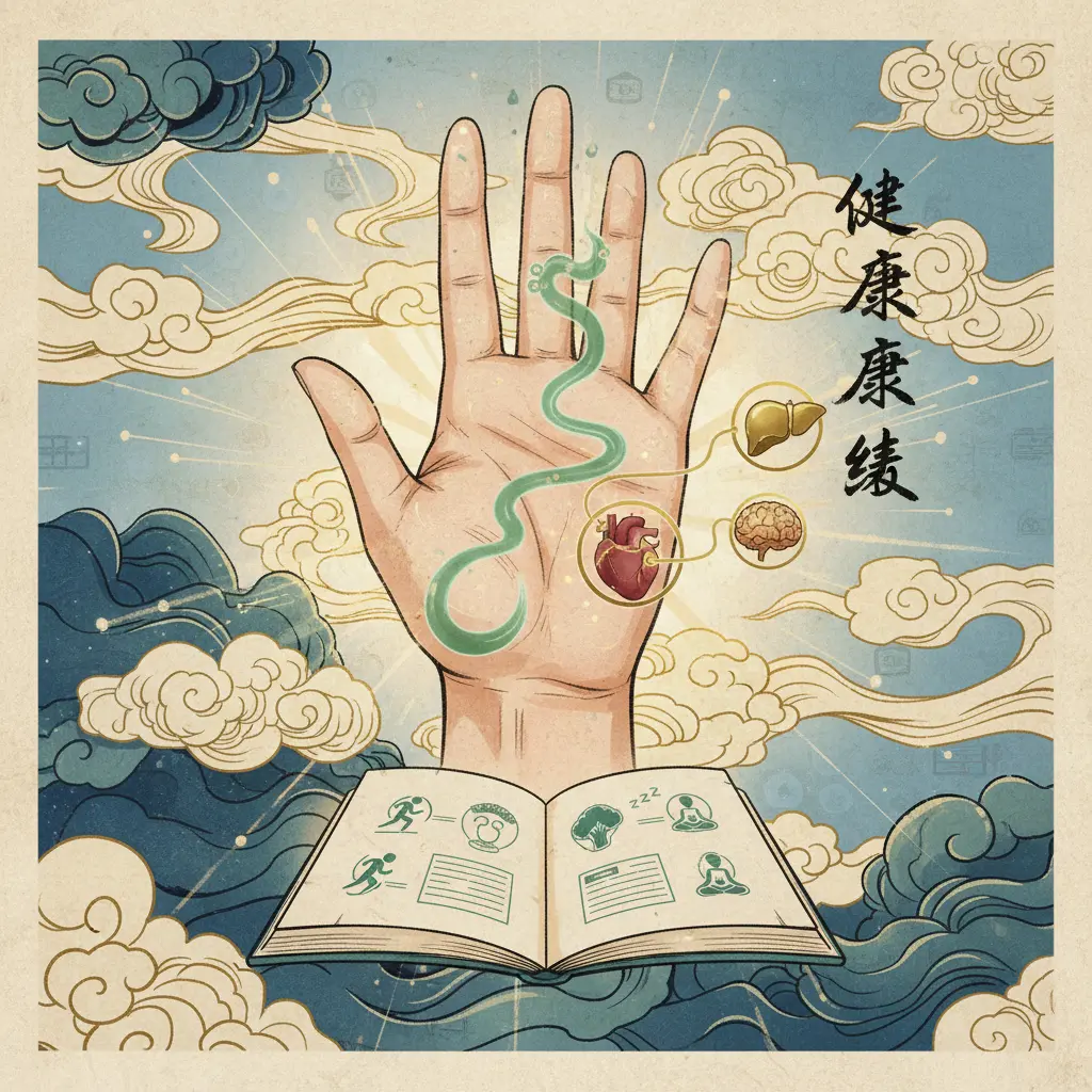手相解讀 - 健康線