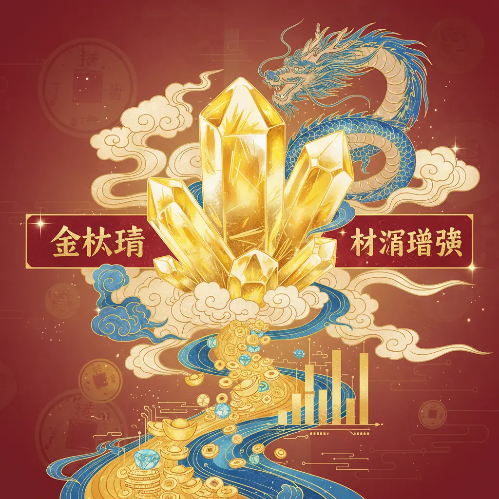 財運增強 - 金鈦晶