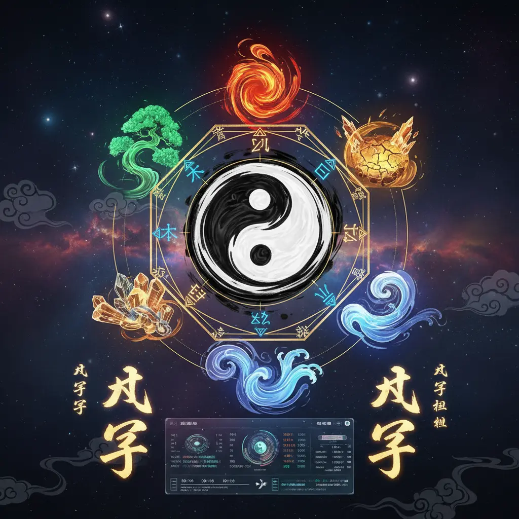 五行八卦 - 八字