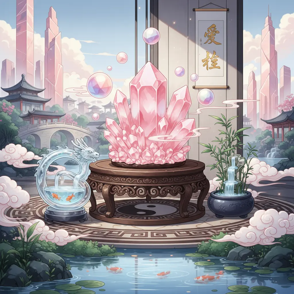 風水佈局 - 粉晶