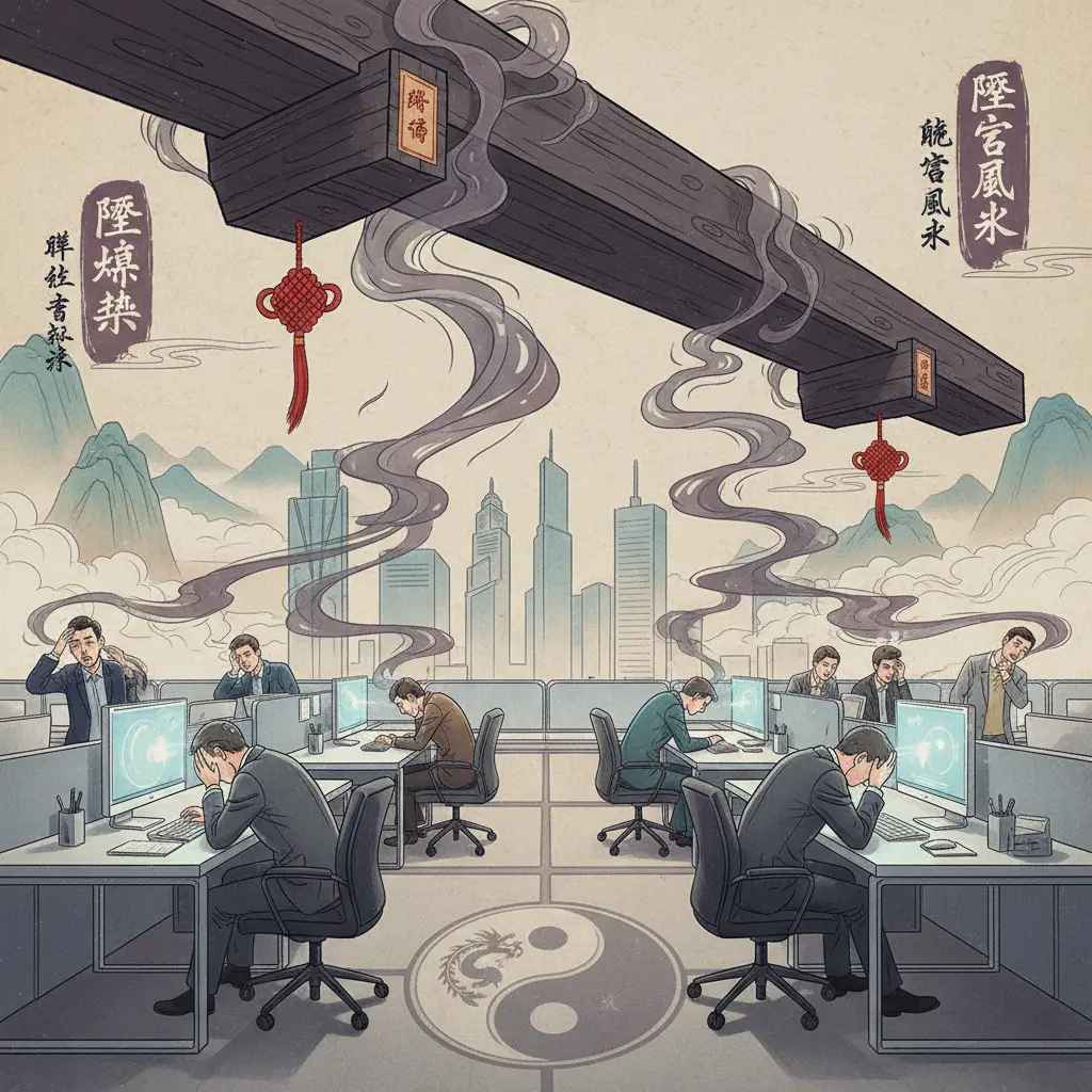 辦公室風水 - 壓樑煞