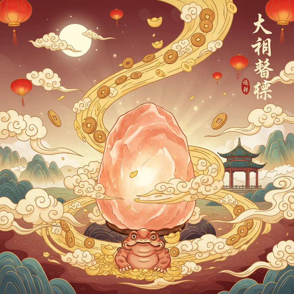 財運增強 - 鹽燈