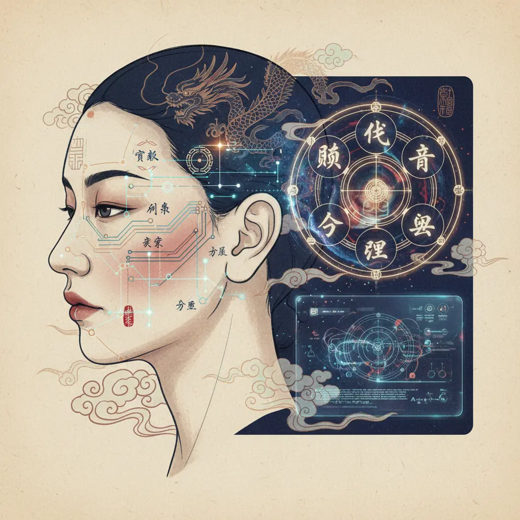 面相分析 - 八字