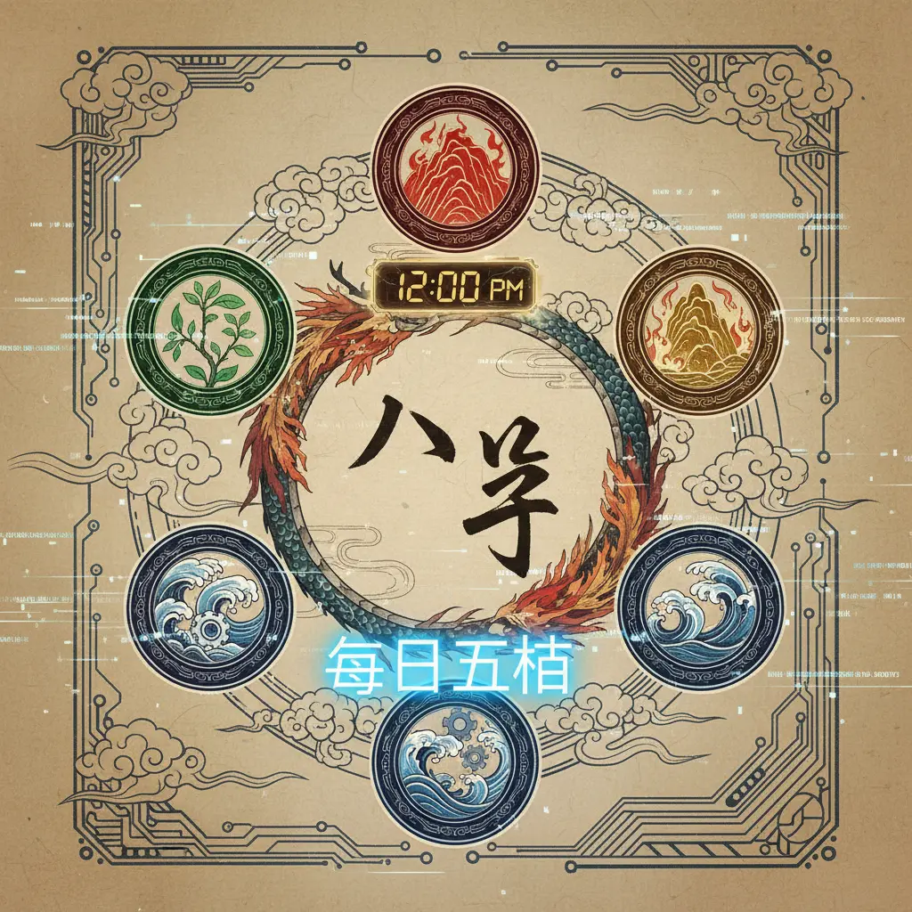 每日五行 - 八字