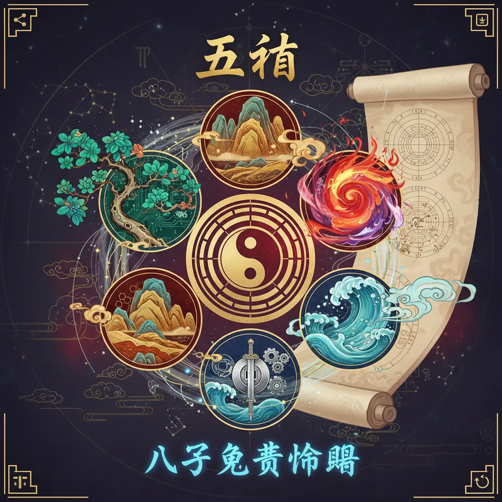 八字免費命盤 - 五行