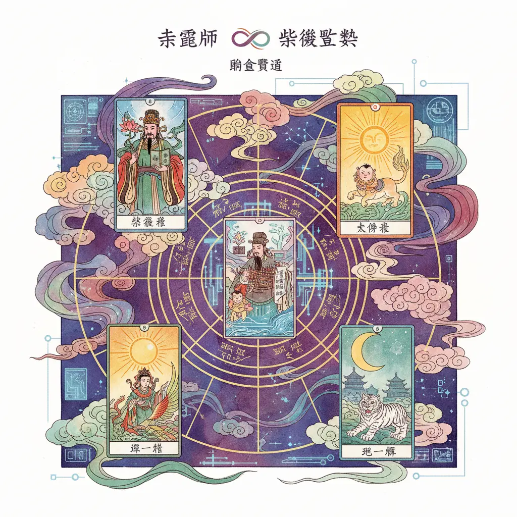 紫微鬥數排盤 - 塔羅牌