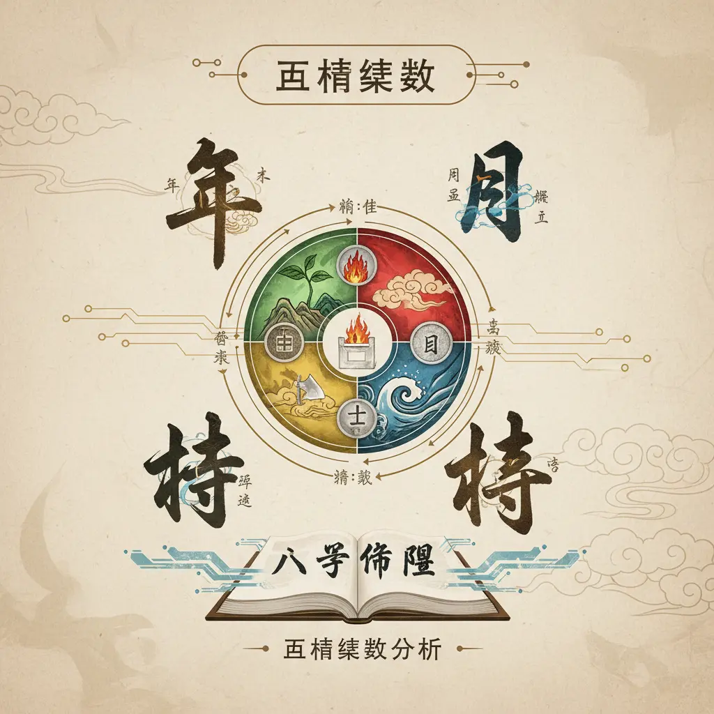 算八字命盤 - 五行結構