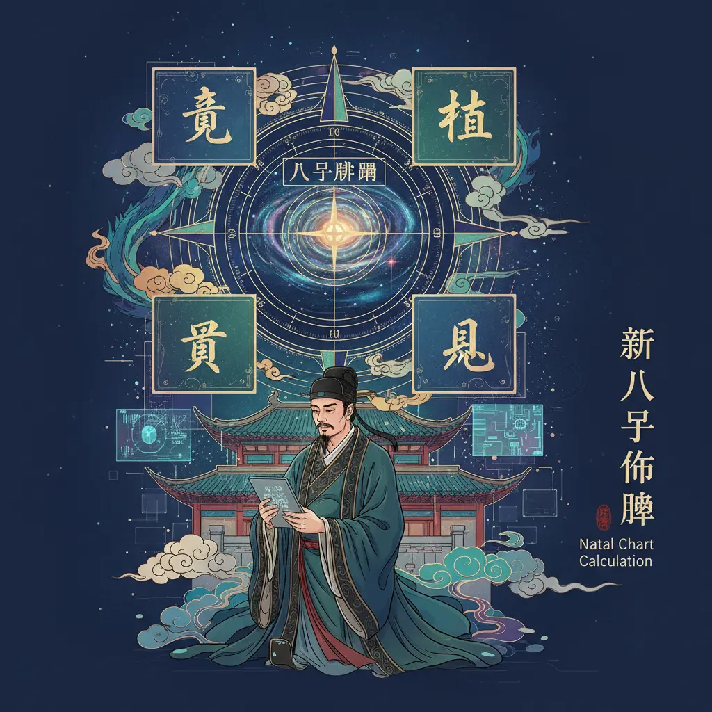 算八字命盤 - 八字排盤